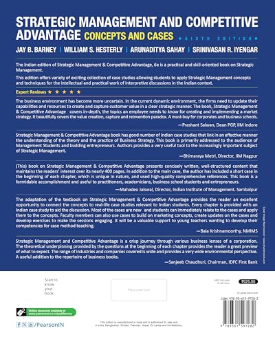 Strategic Management and Competitive Advantage: Concepts and Cases, 6th Edition by Pearson - Retail Maharaj