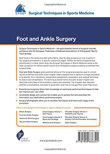 EFOST Surgical Techniques in Sports Medicine - Foot and Ankle Surgery - Retail Maharaj