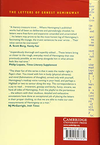 The Letters of Ernest Hemingway: Volume 5, 1932-1934 (The Cambridge Edition of the Letters of Ernest Hemingway, Series Number 5) - Retail Maharaj