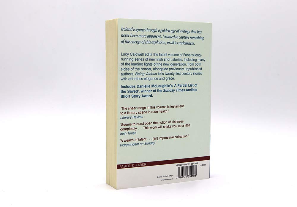 Being Various: New Irish Short Stories - Retail Maharaj