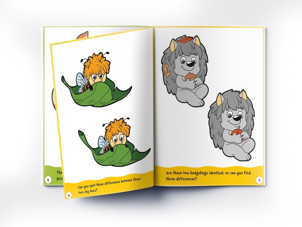 Spot the Difference: First Fun Activity Book for Kids | Boost Focus & Observation Skills | Ages 4–7 | 2+ Hours of Engaging Puzzle Fun - Retail Maharaj
