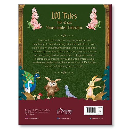 101 Tales The Great Panchatantra Collection - Collection of Witty Moral Stories For Kids For Personality Development (Hardback) - Retail Maharaj