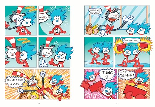 Dr Seuss Graphic Novel: Thing One and Thing Two Have Homework to Do: A Cat in the Hat Story - Retail Maharaj