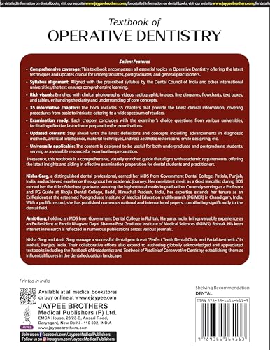 TEXTBOOK OF OPERATIVE DENTISTRY - Retail Maharaj