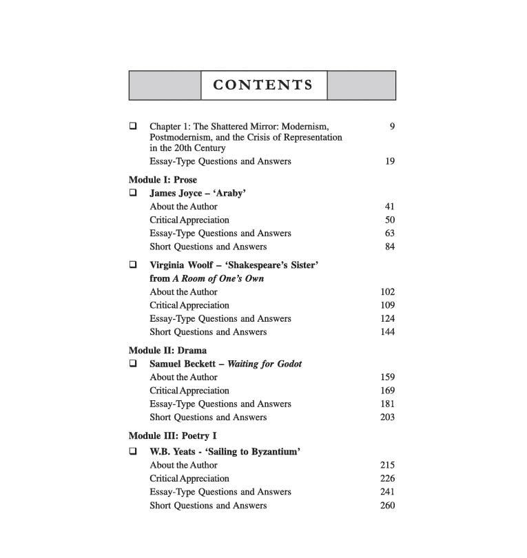 20th Century British Literature DS 9 ENGDSC509T, Sem-5, WBSU: Text with Guide (English Version)