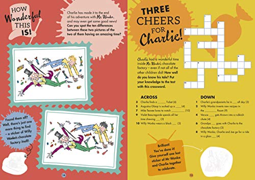 Roald Dahl's Charlie and the Chocolate Factory Whipple-Scrumptious Sticker Activity Book - Retail Maharaj