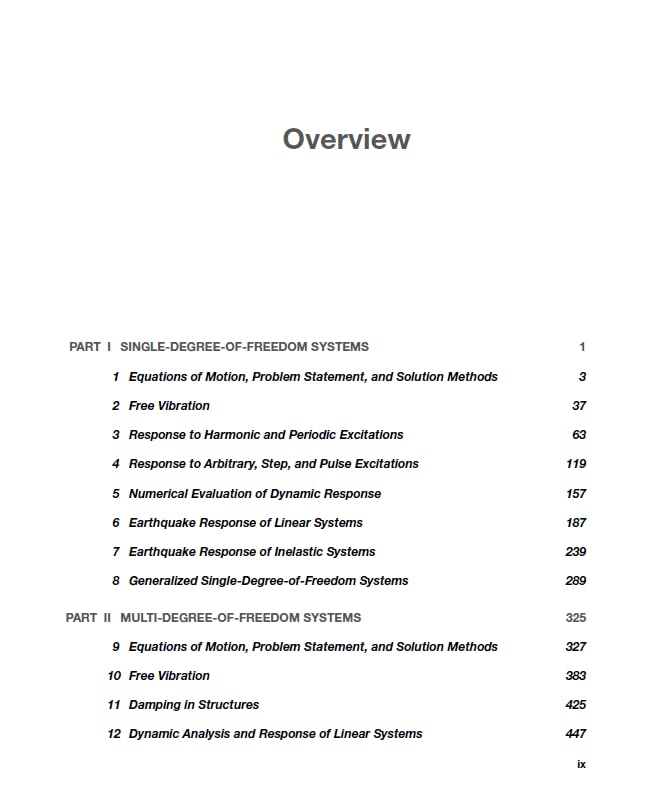 Dynamics of Structures: Theory and Applications to Earthquake Engineering, 6e - Retail Maharaj