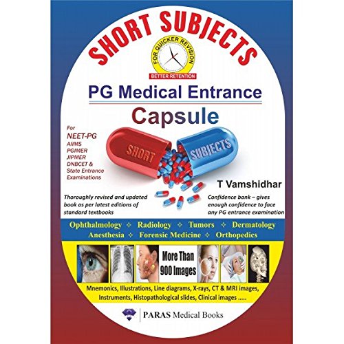 Short Subjects PG Medical Entrance Exam Capsule 1st/2016 - Retail Maharaj