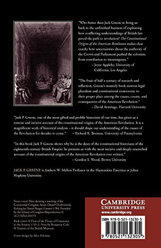 The Constitutional Origins of the American Revolution - Retail Maharaj