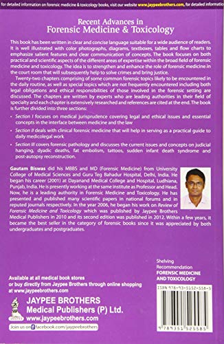 Recent Advances in Forensic Medicine & Toxicology Volume 1: Good Practice Guidelines and Current Medical Issues (POD) - Retail Maharaj