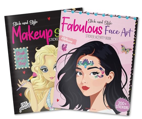 Stick and Style - Fabulous Face Art (Sticker Activity Book) - Retail Maharaj