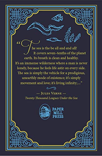 Twenty Thousand Leagues Under the Sea, Jules Verne Classic Novel, (Captain Nemo, Ocean Adventure Tale), Ribbon Page Marker, Perfect for Gifting - Retail Maharaj