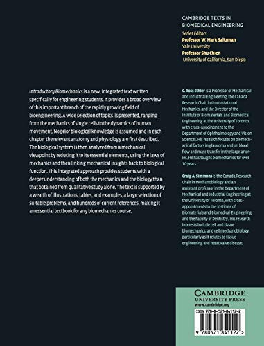 Introductory Biomechanics: From Cells to Organisms (Cambridge Texts in Biomedical Engineering) - Retail Maharaj