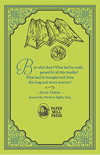 Around the World in Eighty Days, Jules Verne Classic Novel, (Phileas Fogg, Adventure, Travel Tale), Ribbon Page Marker, Perfect for Gifting - Retail Maharaj