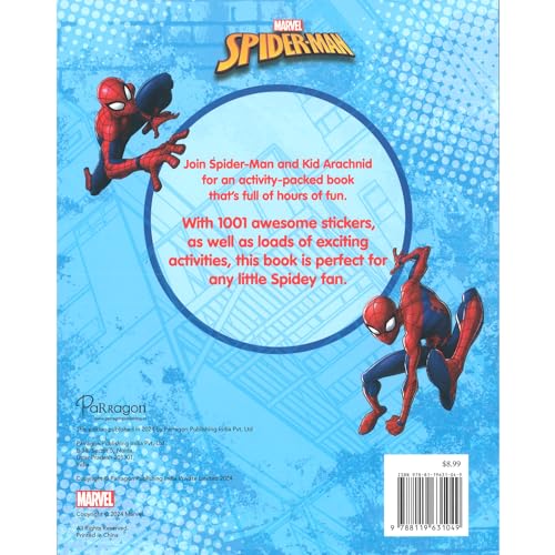 Marvel Spider-Man 1001 Stickers Book | Many Activities with Marvel Stickers for Kids - Retail Maharaj