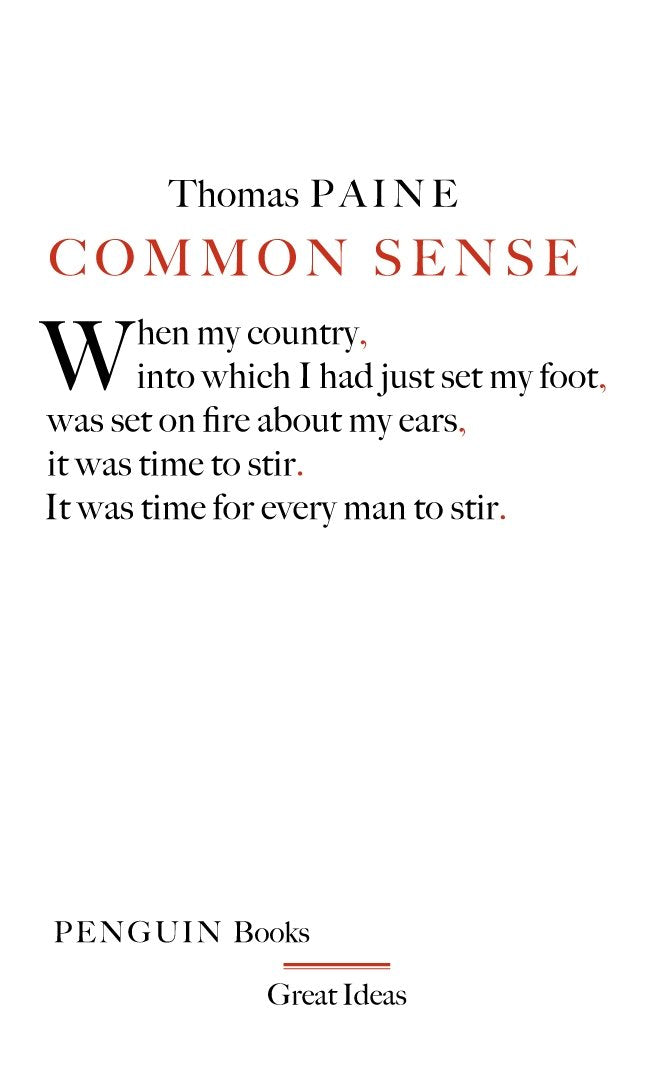 Common Sense (Penguin Great Ideas) - Retail Maharaj