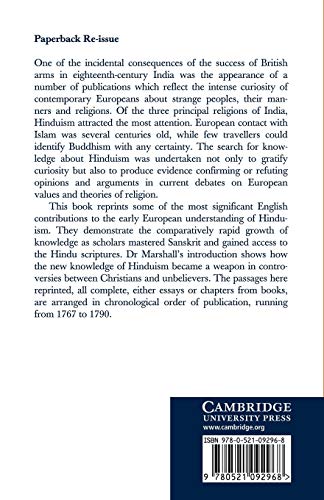 The British Discovery of Hinduism in the Eighteenth Century (European Understanding of India Series) - Retail Maharaj