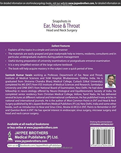 SNAPSHOTS IN EAR, NOSE & THROAT HEAD AND NECK SURGERY - Retail Maharaj