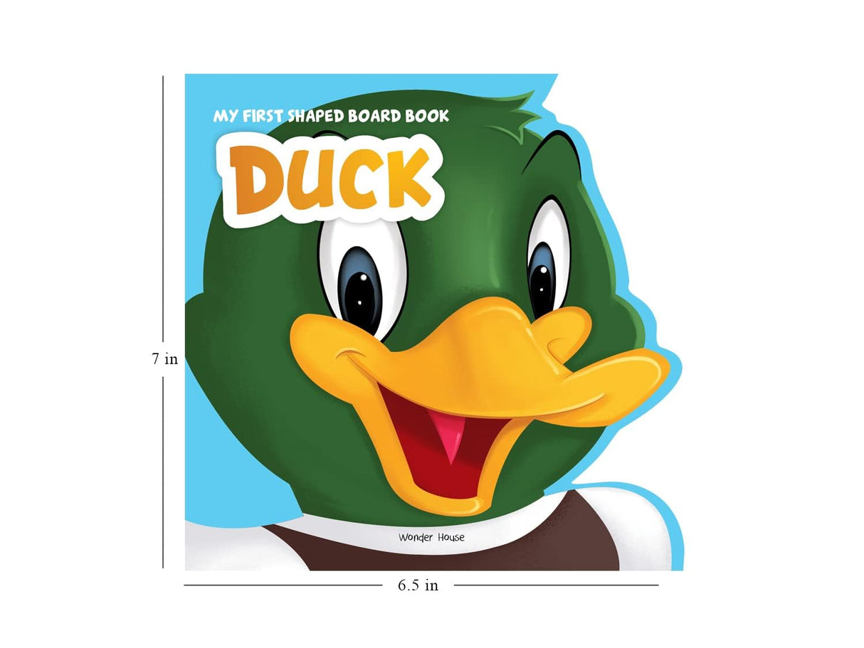 My First Shaped Board book - Duck, Die-Cut Animals, Picture Book for Children - Retail Maharaj