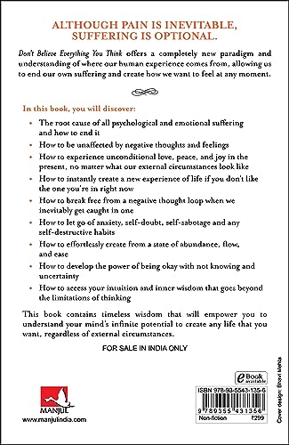 Don't Believe Everything You Think (English) - Retail Maharaj