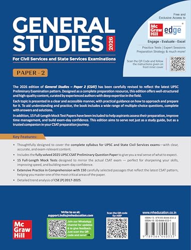 UPSC Prelims 2026: CSAT (General Studies Paper 2) for UPSC | GS Paper 2 Manual | Chapter wise Solved Previous Yearsβ Questions (2016 - 2025) | 15 Practice/ Mock Papers - Retail Maharaj