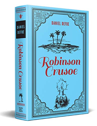 Robinson Crusoe Daniel Defoe Classic Novel, (Deserted Island Shipwreck Tale, Required Literature), Ribbon Page Marker, Perfect for Gifting - Retail Maharaj