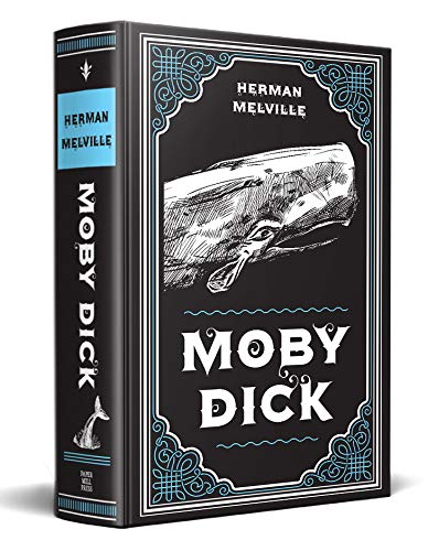 Moby Dick Herman Melville Classic Novel (Travel and Adventure, Captain Ahab, Whaling, Sailing and Fishing Tale), Ribbon Page Marker, Perfect for Gifting - Retail Maharaj