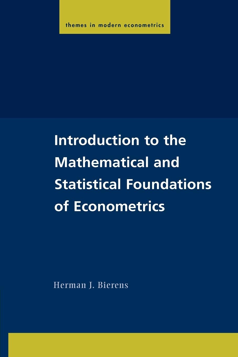 Introduction to the Mathematical and Statistical Foundations of Econometrics (Themes in Modern Econometrics) - Retail Maharaj