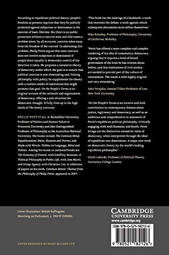 ON THE PEOPLES TERMS: A Republican Theory and Model of Democracy (The Seeley Lectures) - Retail Maharaj