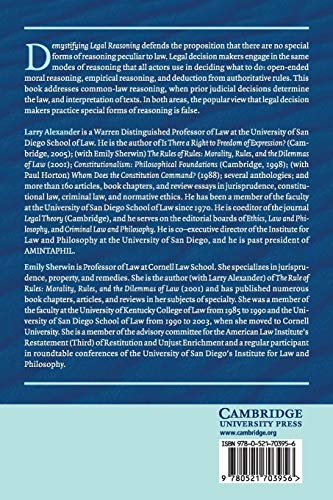 Demystifying Legal Reasoning - Retail Maharaj