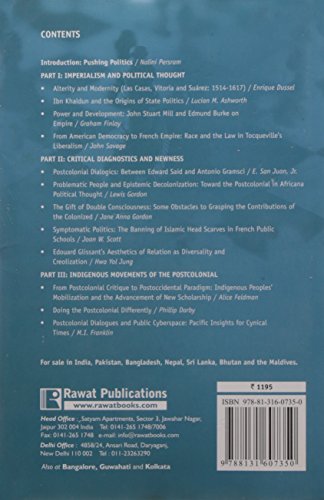 Postcolonialism and Political theory - Retail Maharaj