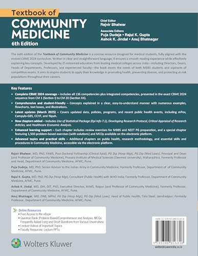 TEXTBOOK OF COMMUNITY MEDICINE WITH ACCESS CODE 6ED (PB 2025) - Retail Maharaj