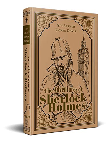 The Adventures of Sherlock Holmes; Sir Arthur Conan Doyle Classic Novel, (Mystery, Crime Solving), Ribbon Page Marker, Perfect for Gifting - Retail Maharaj