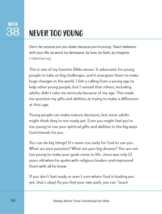 Rising Above: Teen Devotional for Girls: Prayers and Activities to Help Manage Anxiety - Retail Maharaj