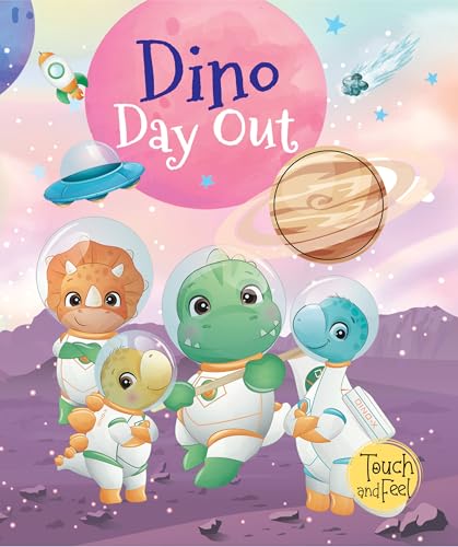 Booktopus Touch and Feel Board Book - Dino Day Out Sensory Book for Toddlers - Textured Baby Books for 4+ Years - Interactive Learning Book - Retail Maharaj