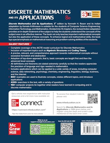 Discrete Mathematics And Its Applications | 8th Edition | Kenneth H. Rosen & Dr. Kamala Krithivasan - Retail Maharaj