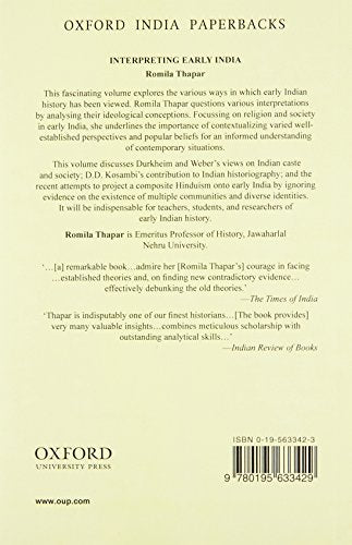 Interpreting Early India (Oip) - Retail Maharaj