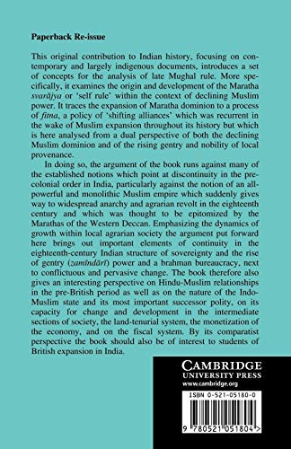 Land and Sovereignty in India: Agrarian Society and Politics under the Eighteenth-Century Maratha Svarājya: 36 (University of Cambridge Oriental Publications) - Retail Maharaj