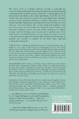 The Cambridge History of Twentieth-Century Political Thought (The Cambridge History of Political Thought) - Retail Maharaj