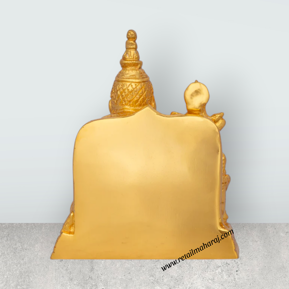 Kubera Lakshmi Statue - 6.5 x 5 Inches | Brass Laxmi Kuber Idol/ Gold Polish Lakshmi Kubera Statue for Pooja - Retail Maharaj