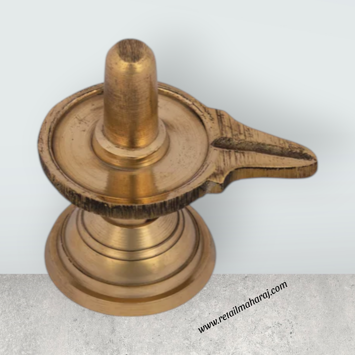 Brass Shiv Ling Idol – Shiva Lingam Statue for Pooja (2.5 Inches) - Retail Maharaj