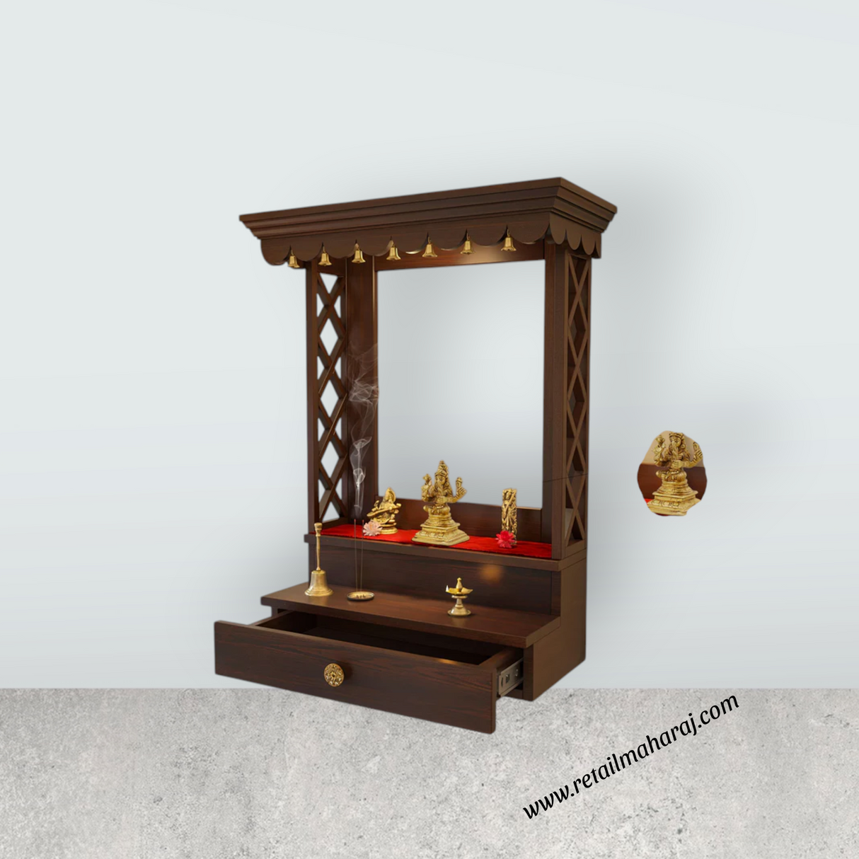 Kamatchi Amman Statue | Brass Idol/ Kamatchi Amman Silai for Pooja - Retail Maharaj