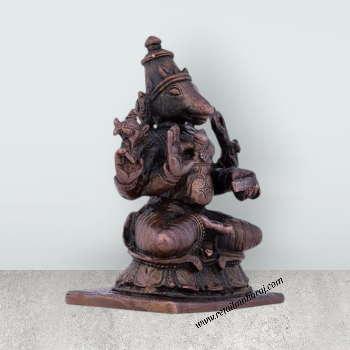 Hayagreeva Idol - 2.5 x 1.5 Inches | Copper Idol/ Hayagriva Idol for Pooja/ 200 Gms Approx - Retail Maharaj