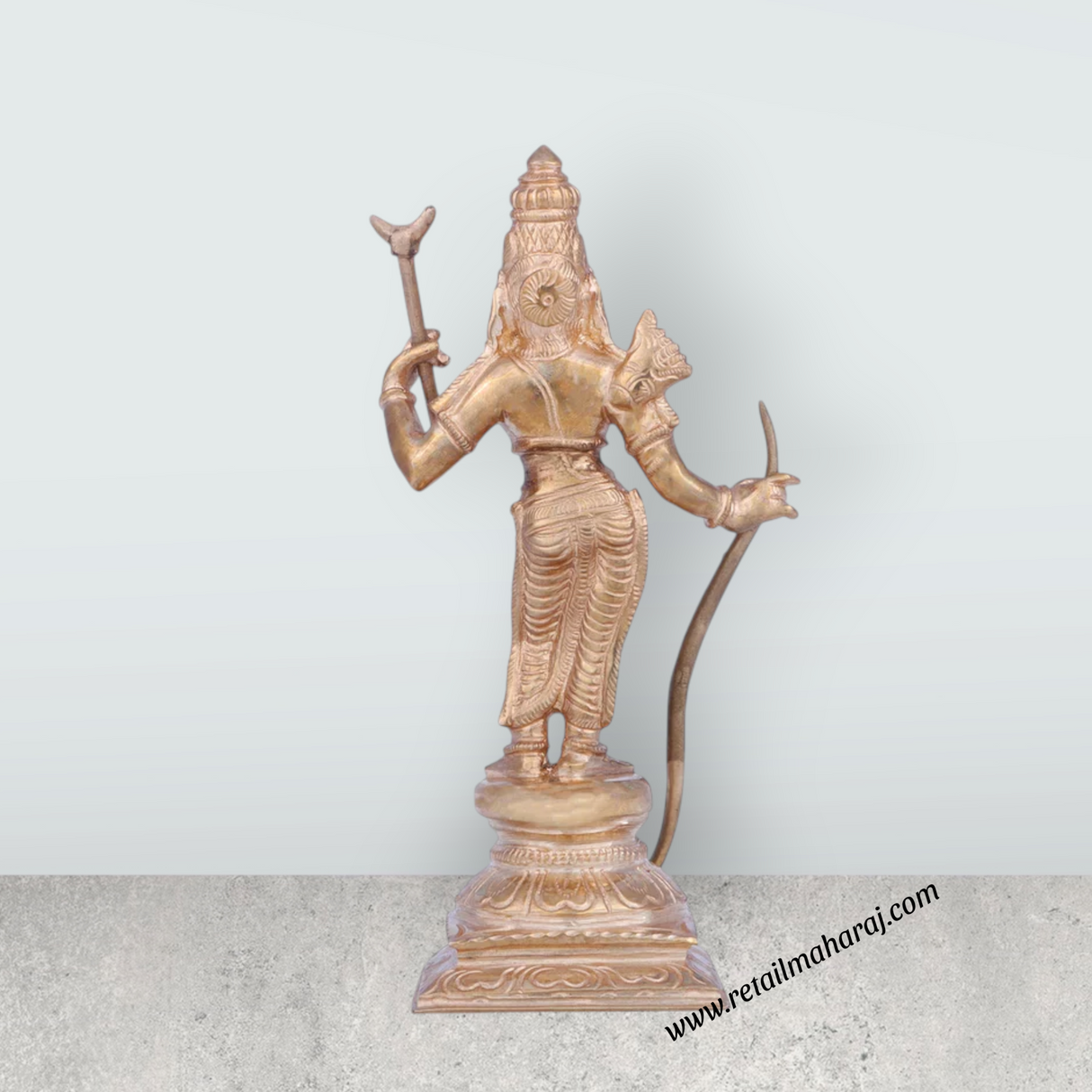 Lakshmana Idol - 5.5 x 3 Inches | Panchaloha Statue/ Standing Lakshmana Murti for Pooja/ 320 Gms Approx - Retail Maharaj