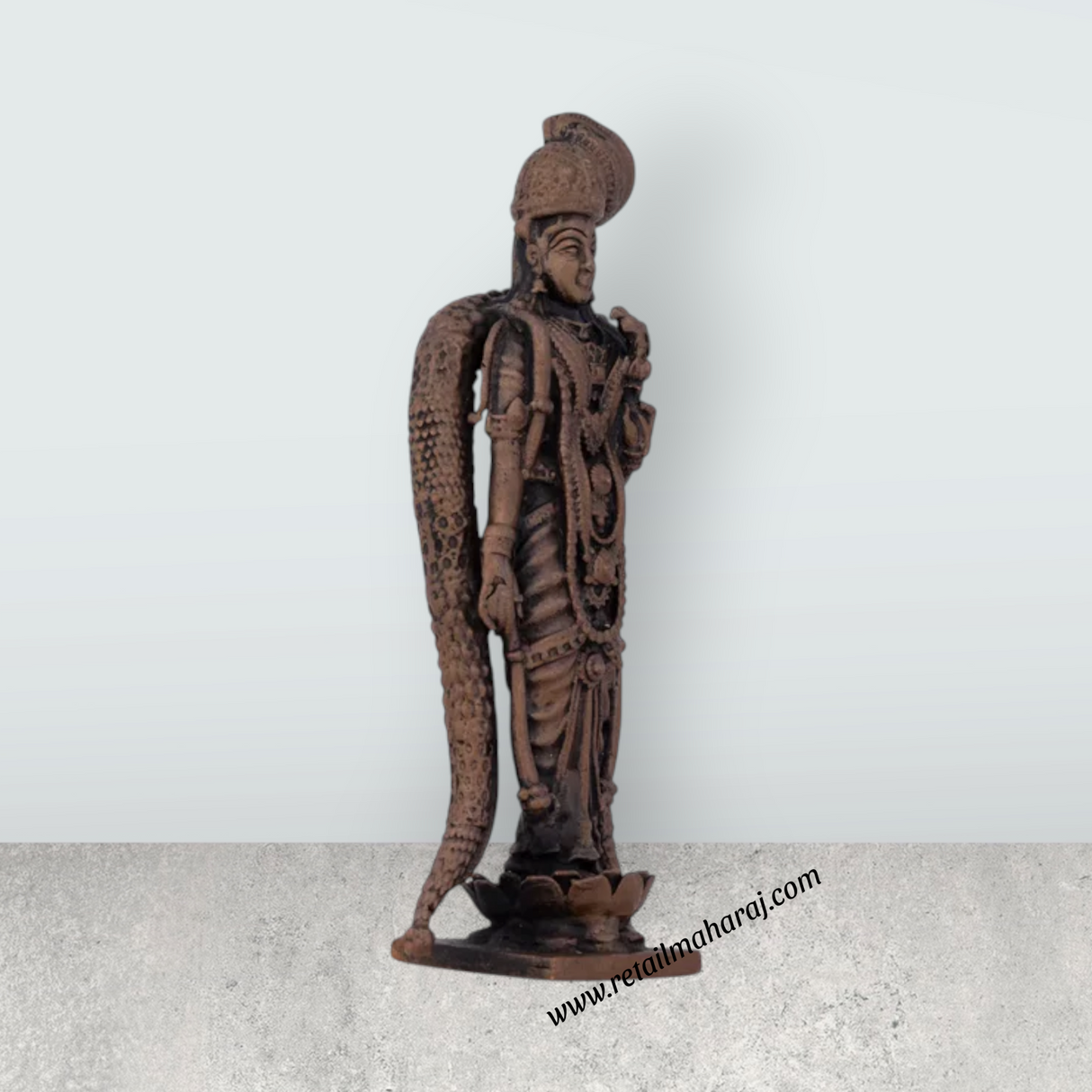 Andal Statue – 4.5 x 2.5 Inches Copper Idol (Goda Devi) - Retail Maharaj