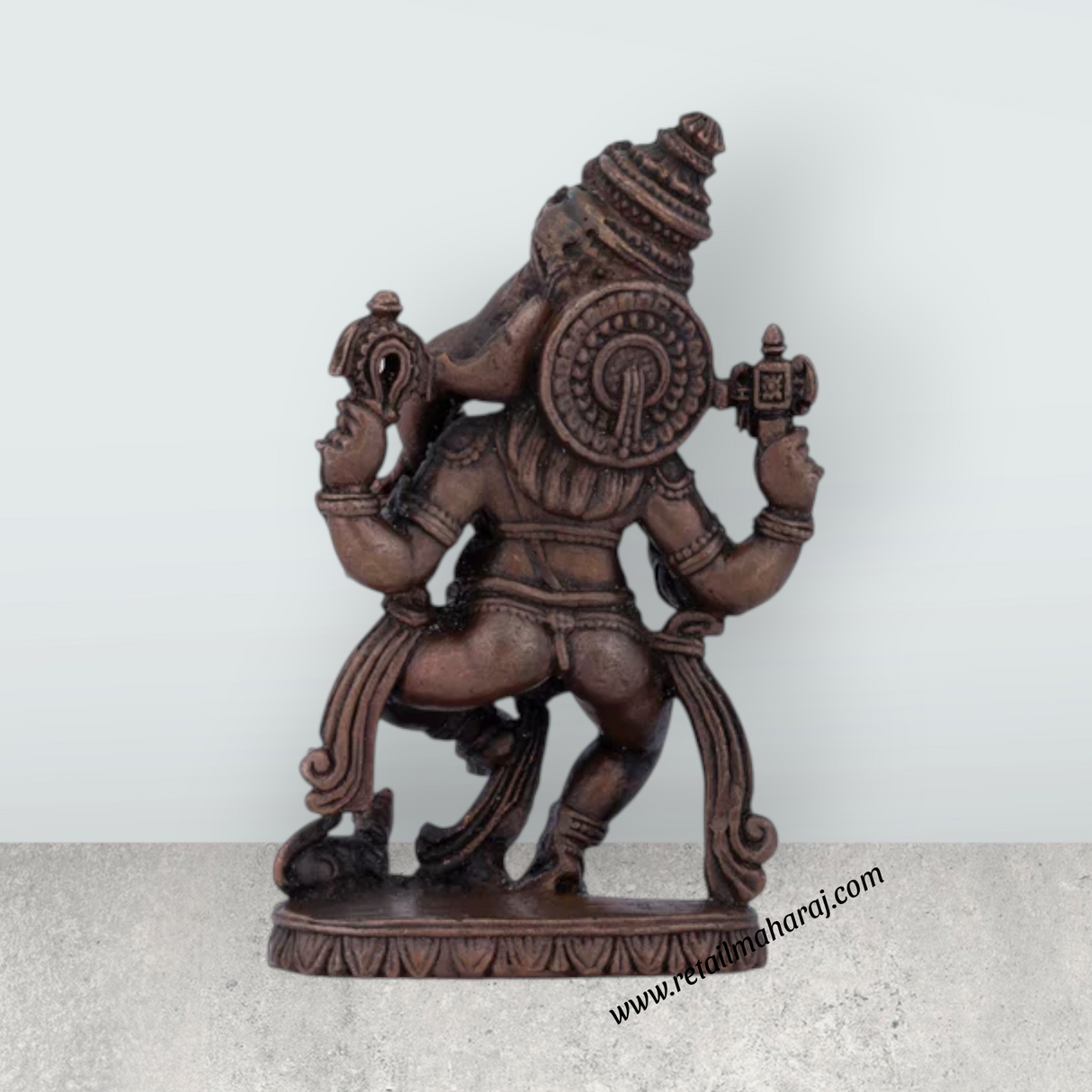 Dancing Ganesh Murti – 3 x 2 Inches Copper Idol Dancing Ganesha Statue for Pooja - Retail Maharaj