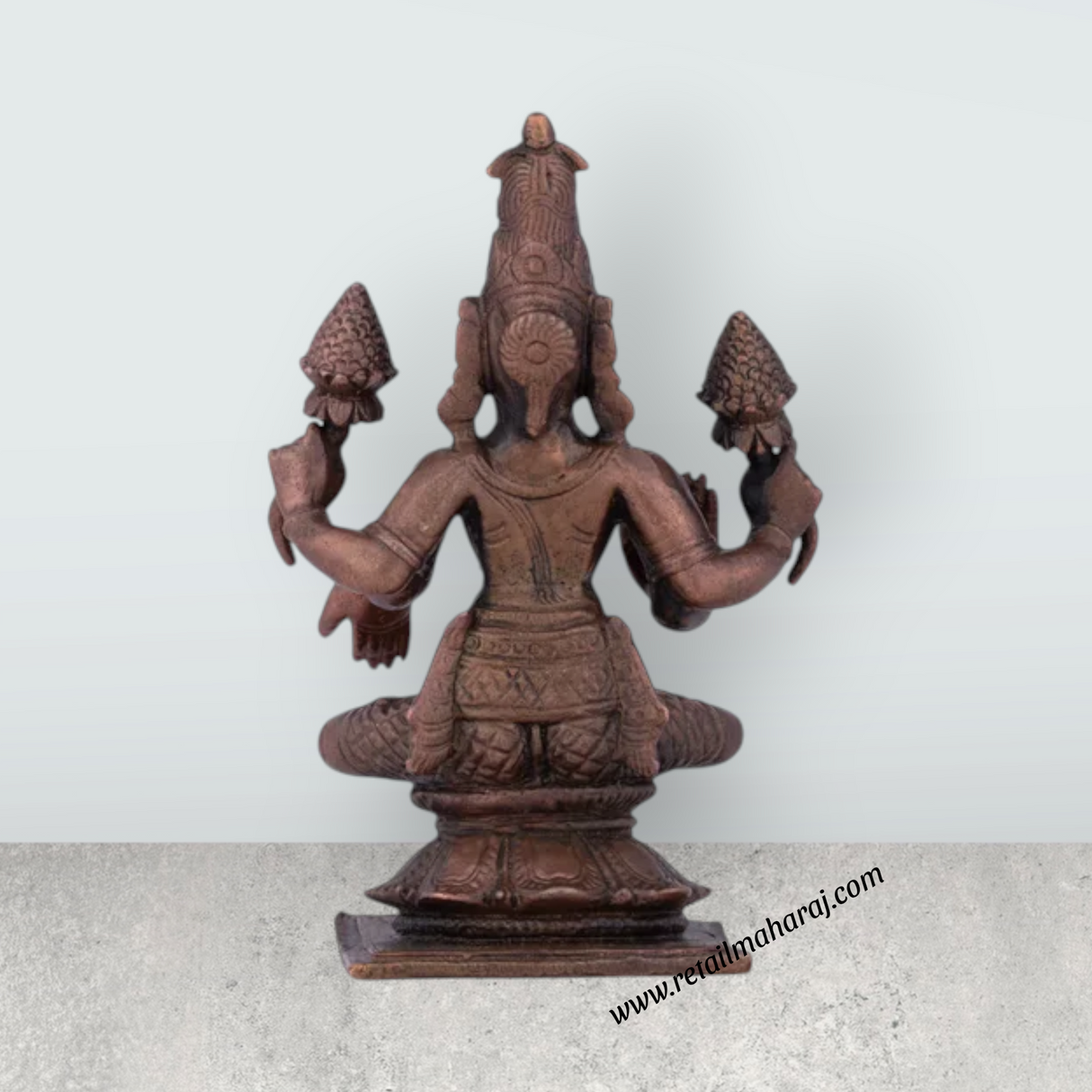 Laxmi Devi Statue – 5 x 3 Inches Copper Idol - Retail Maharaj
