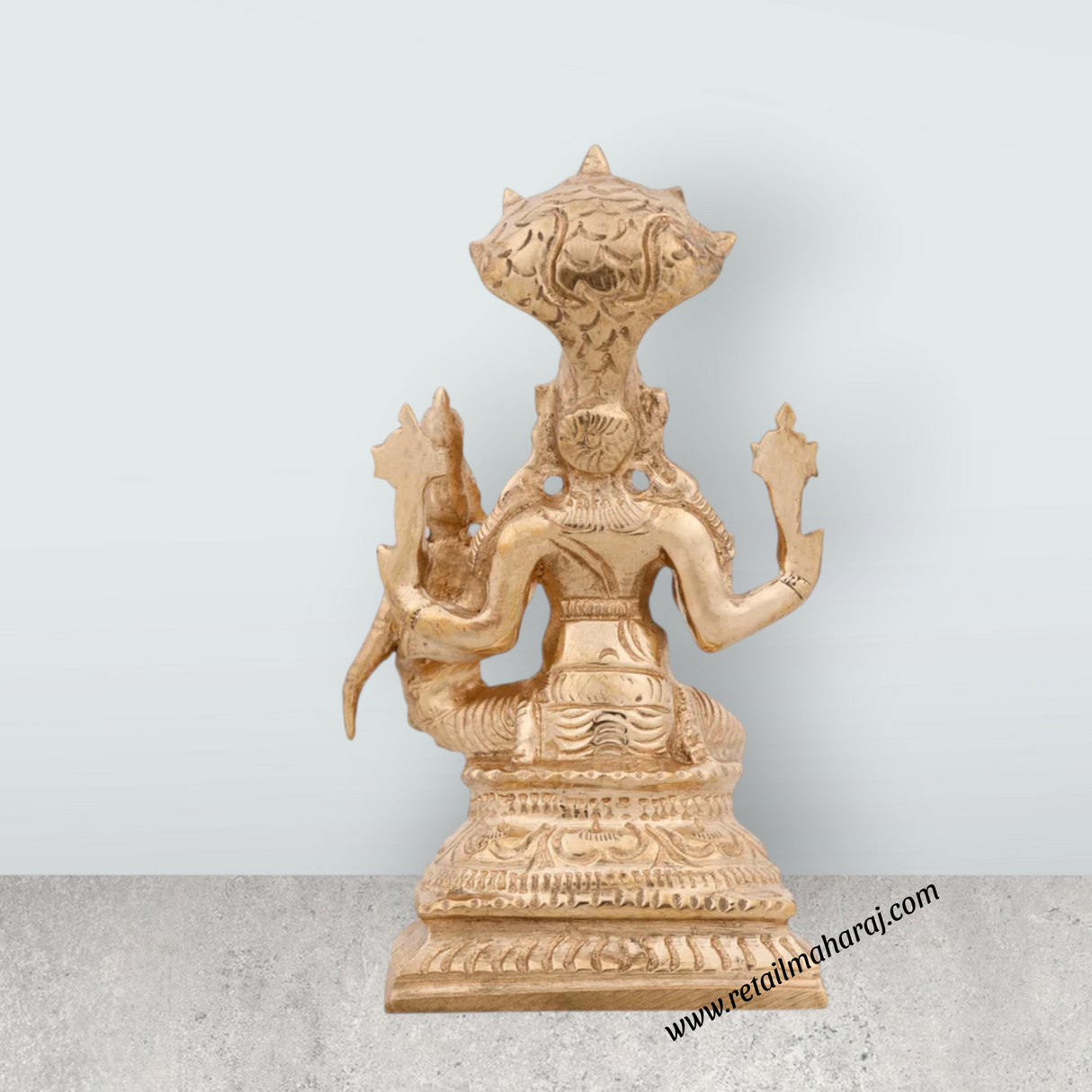 Kala Bhairava Standing Murti - 6 x 3 Inches | Panchaloha Statue / Kala Bhairavar Statue/ Kaal Bhairav Statue for Pooja - Retail Maharaj