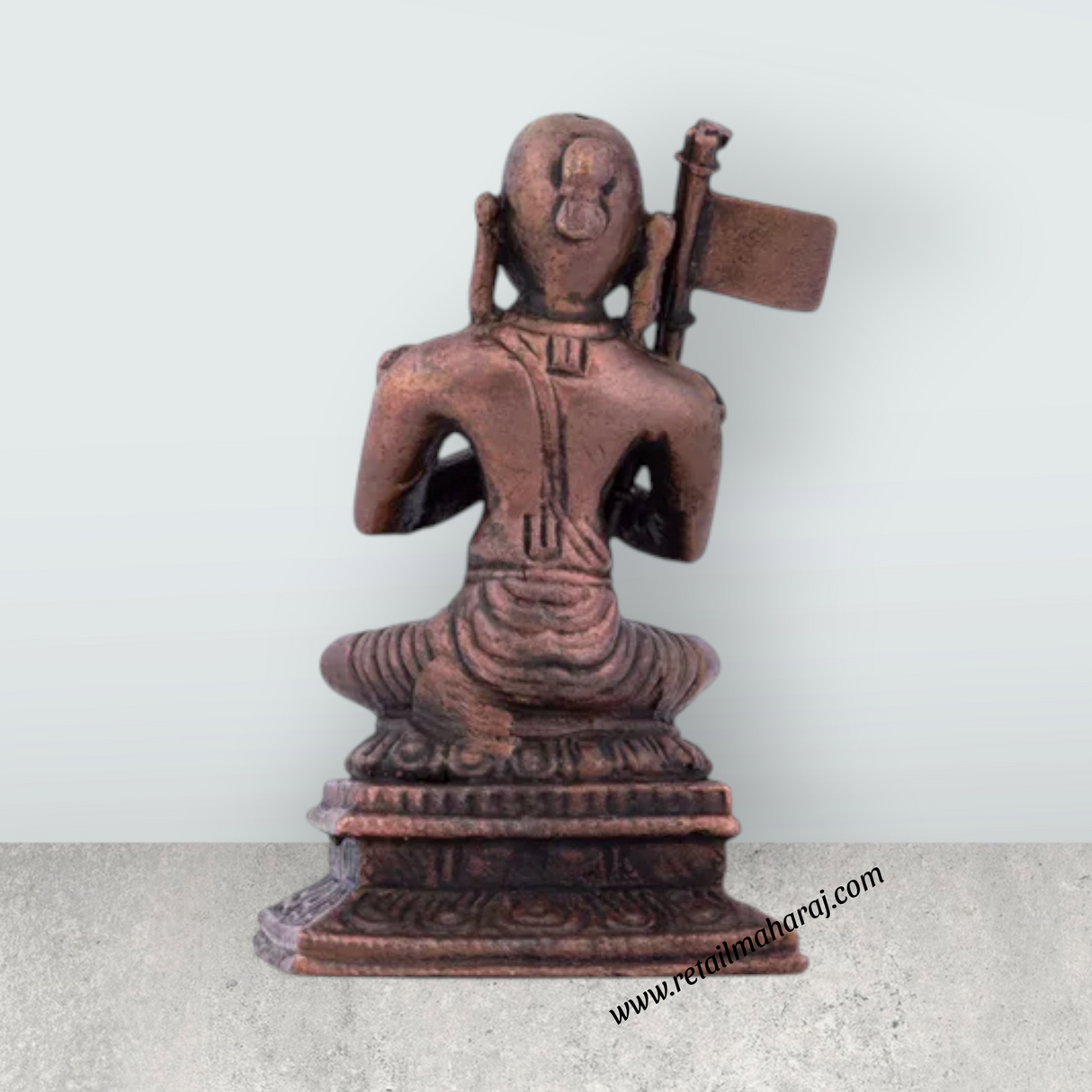 Ramanujacharya Statue – 2.5 x 2 Inches | Copper Idol/ Ramanujar Idol for Pooja/90 Gms Approx - Retail Maharaj
