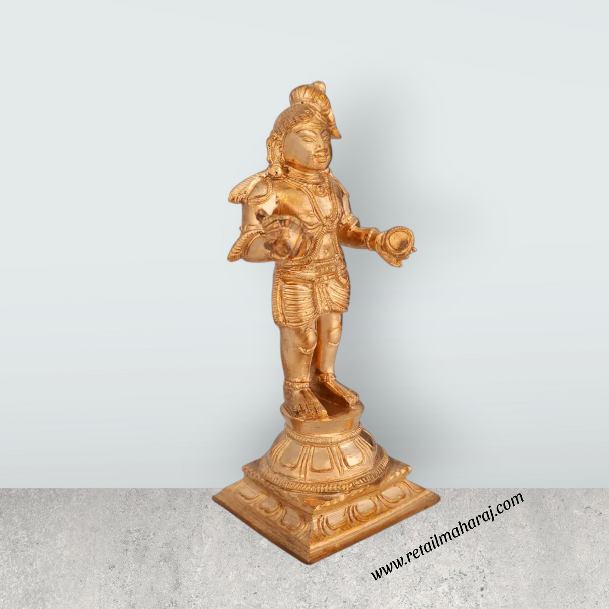 Naalvar Set- 5.75 x 2.25 Inches | Panchaloha Idol/ Appar/ Sundarar/ Sambandar/ Manikavasagar/ Nalvar Idols for Pooja - Retail Maharaj